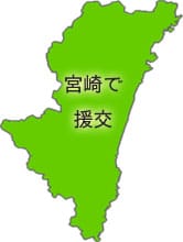 宮崎の地図の画像